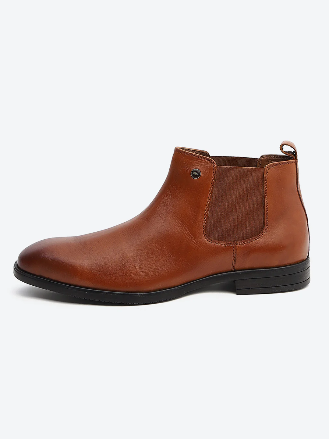 Monte Carlo Men's Tan Leather Chelsea Classic Slip-On Ankle Boots for Formal & Casual Wear - Image 4