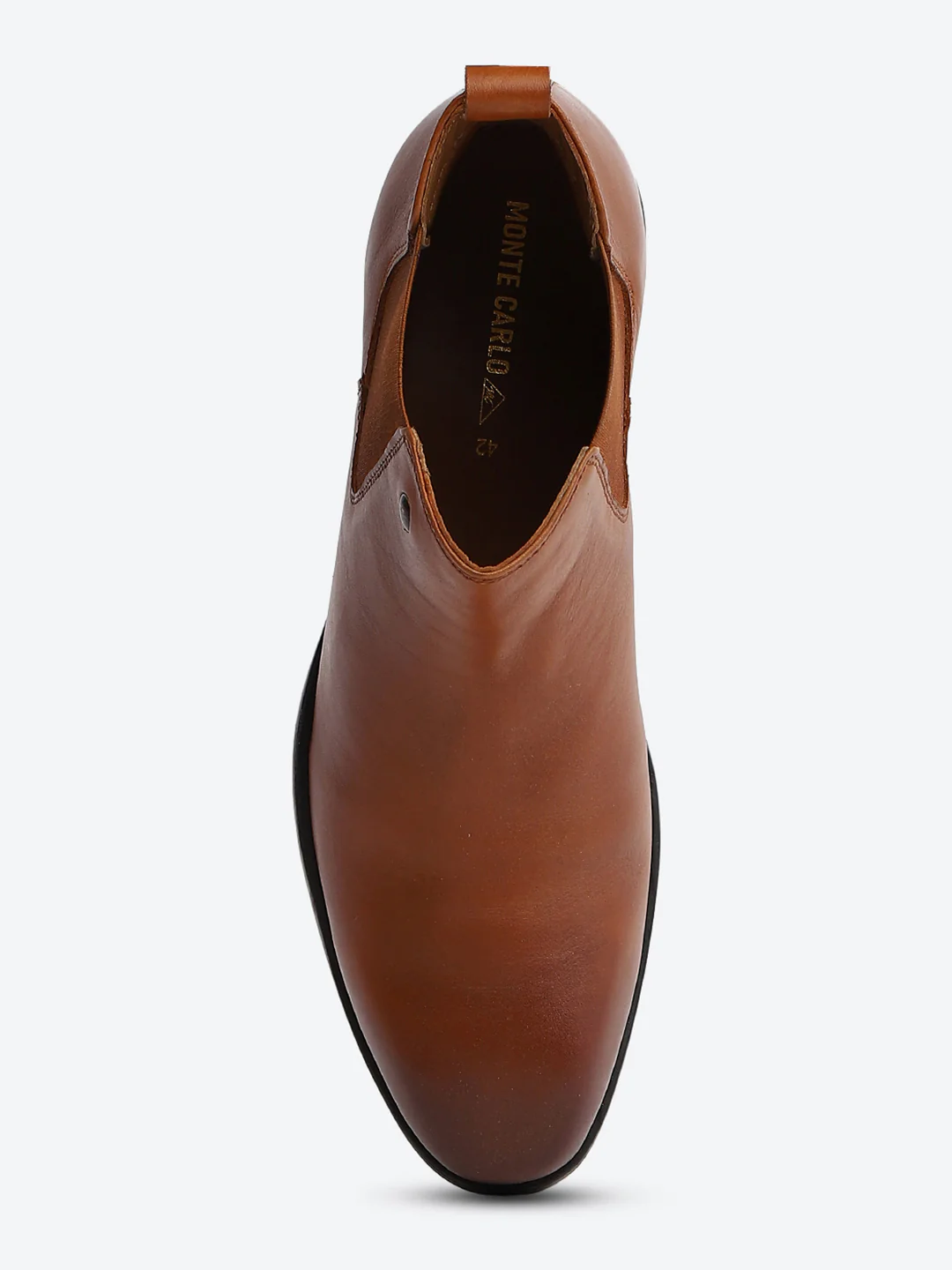 Monte Carlo Men's Tan Leather Chelsea Classic Slip-On Ankle Boots for Formal & Casual Wear - Image 6