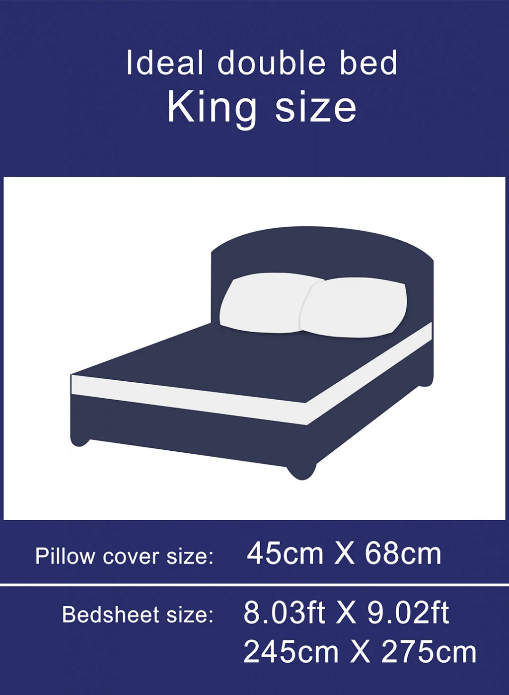 Multi Color 128-68 TC Bedsheet with 2 Pillow Covers - Image 7