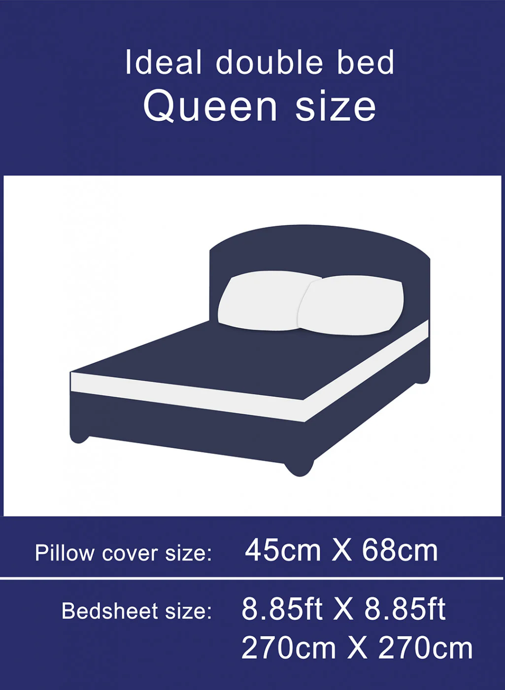 Multi Color 130 GSM Bedsheet with 2 Pillow Covers - Image 6