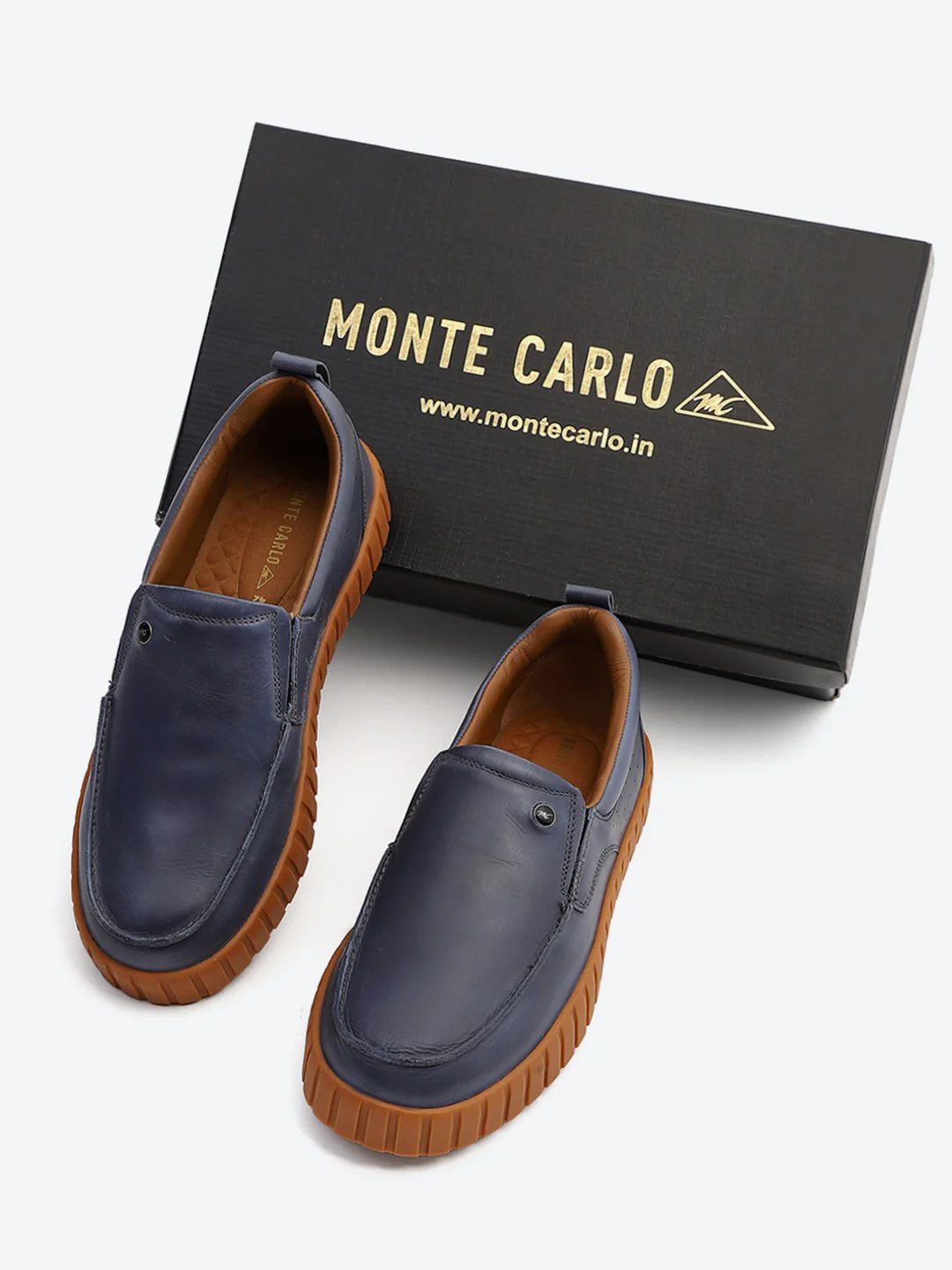Monte Carlo Navy Blue Casual Slip-On Loafers/Moccasins for Men - Image 2
