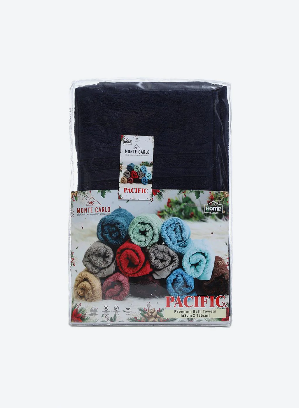 NAvy Blue Cotton 525 GSM Bath Towel - Image 5