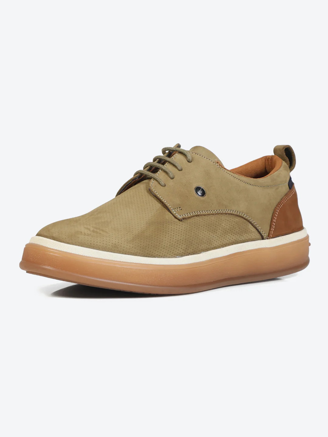 Monte Carlo Olive Casual Lace Up Sneakers Shoes for Men - Image 3