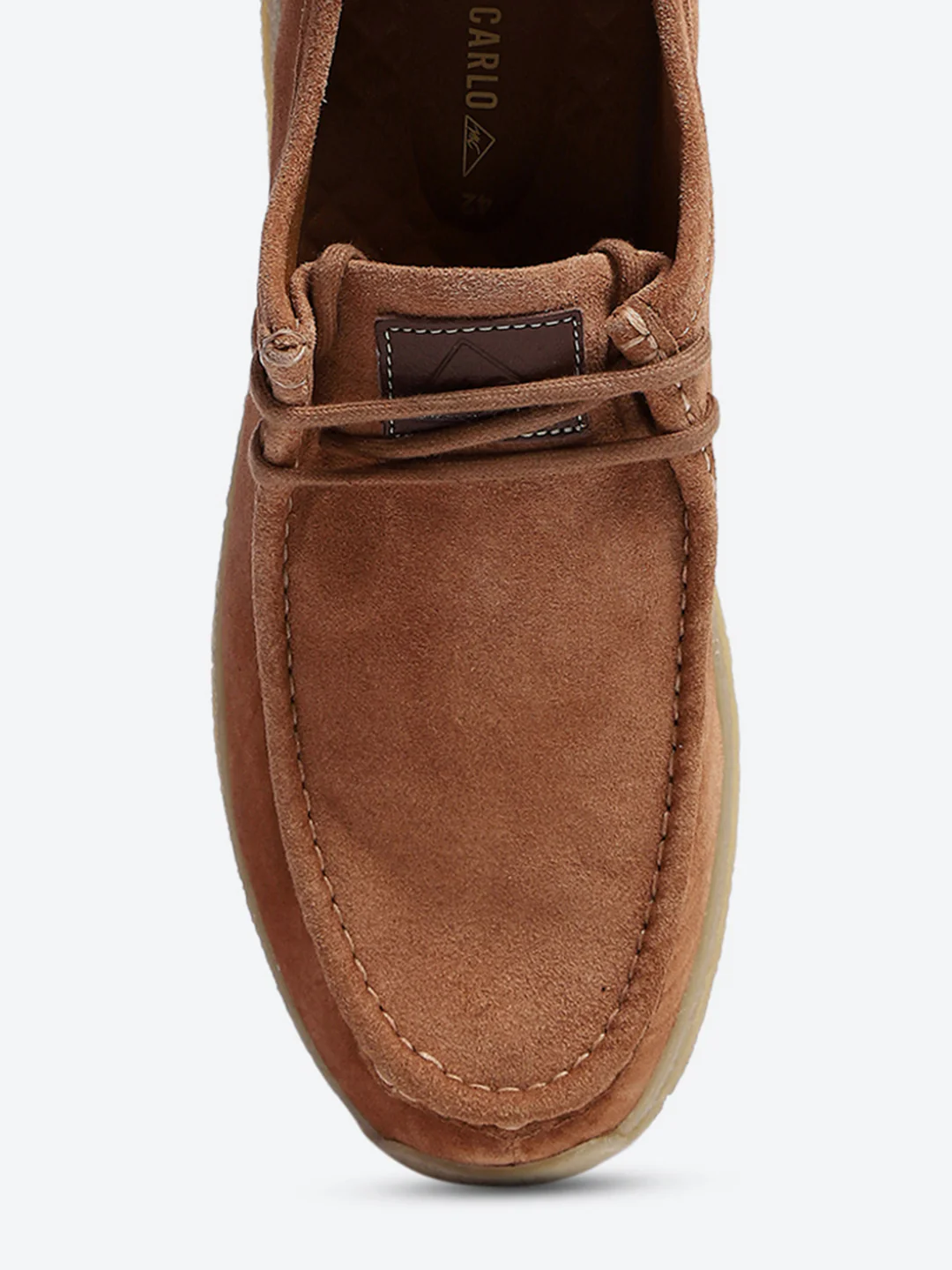 Monte Carlo Peach Casual Moc-Toe-Lace Up Shoe for Men - Image 7