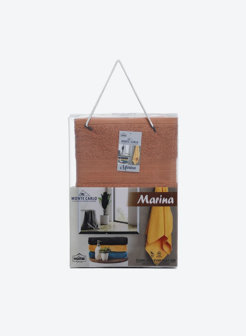 Peach Cotton 400 GSM Bath Towel - Image 5