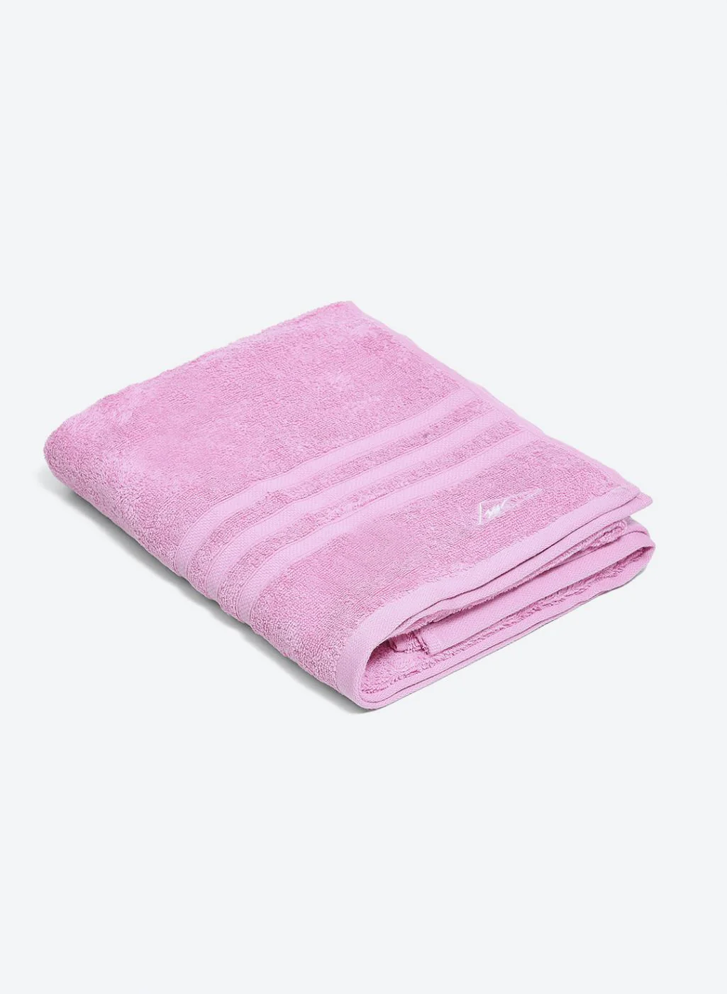 Pink Cotton 525 GSM Bath Towel - Image 2