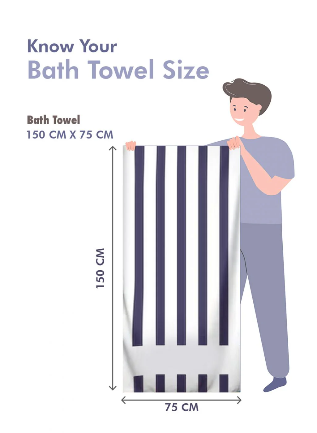 Pink Cotton 625 GSM Bath Towel - Image 7