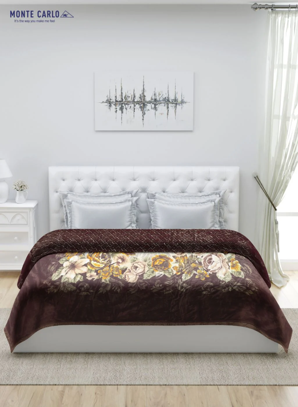 Printed Mink Double Blanket for Heavy Winter -3 Ply - Image 3