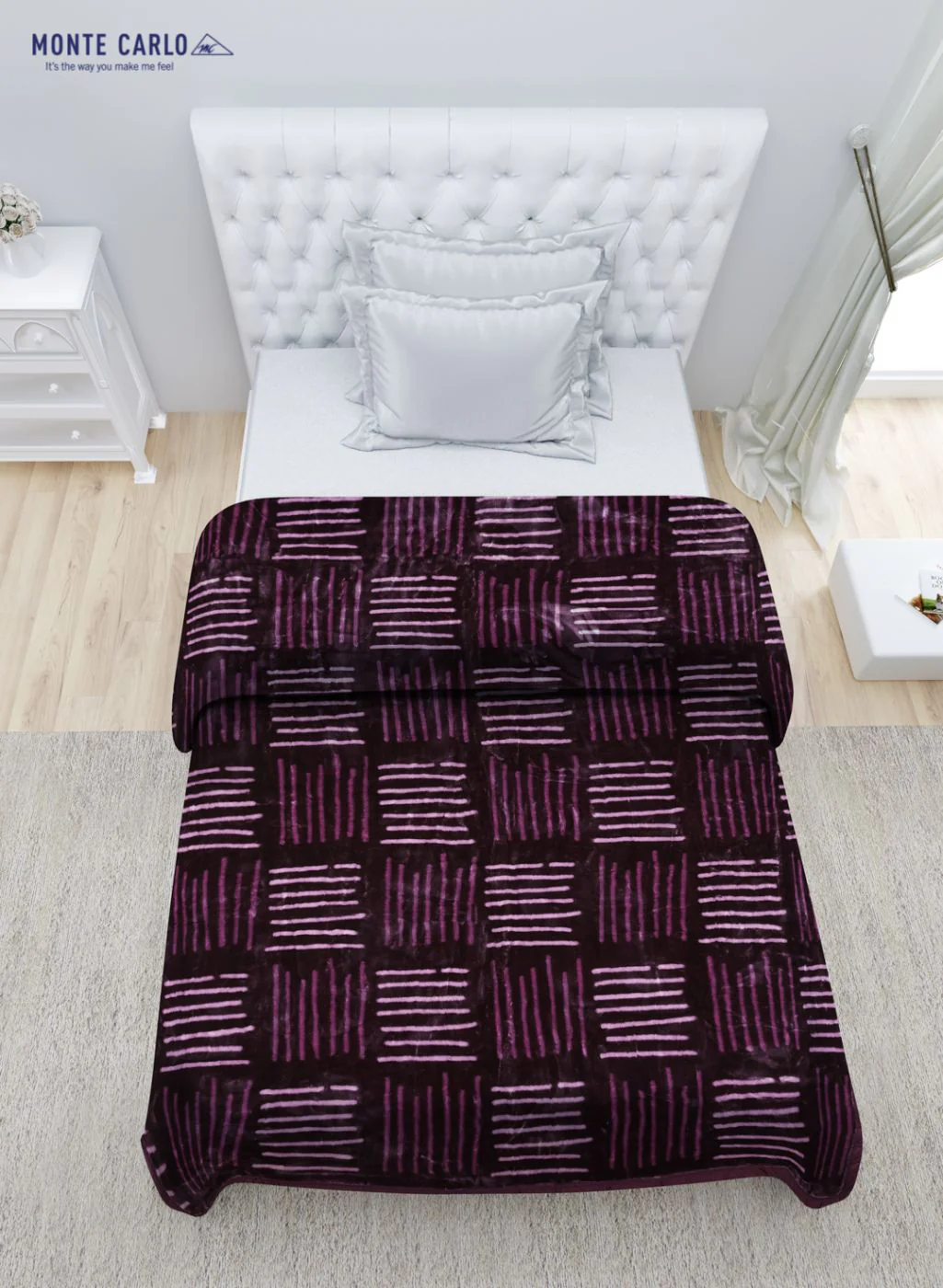 Printed Mink Single Blanket for Mild Winter - 2 Ply - Image 4