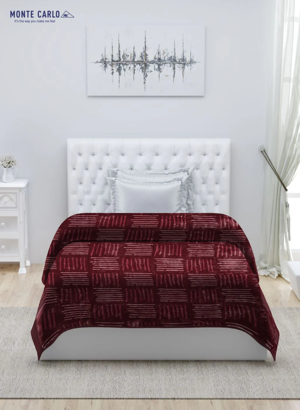 Printed Mink Single Blanket for Mild Winter - 2 Ply - Image 3