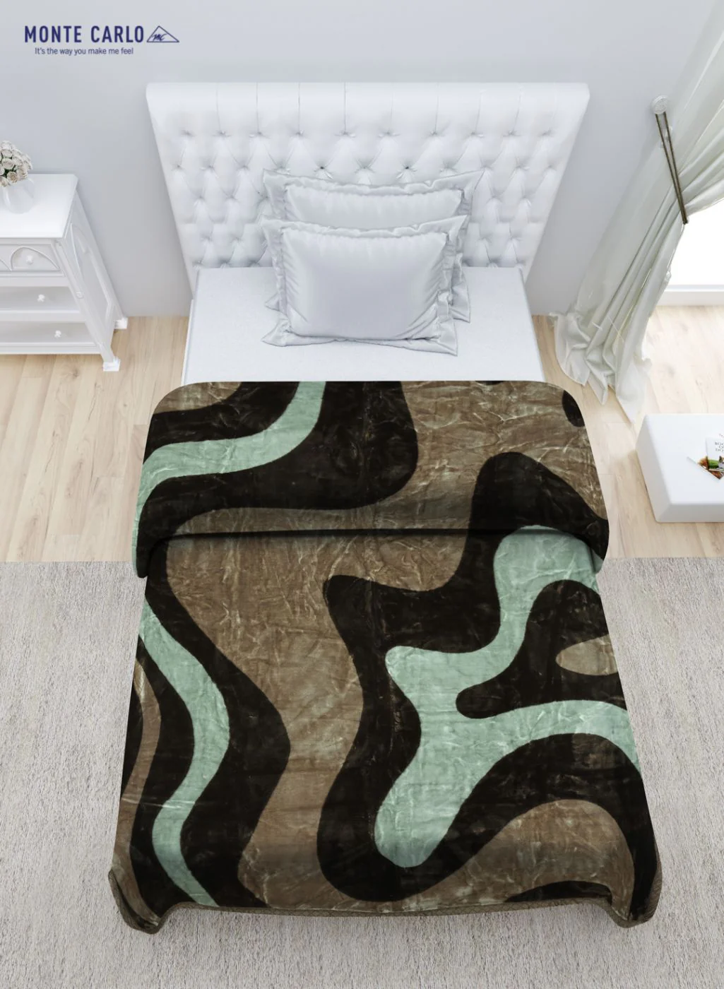 Printed Mink Single Blanket for Mild Winter - 2 Ply - Image 4