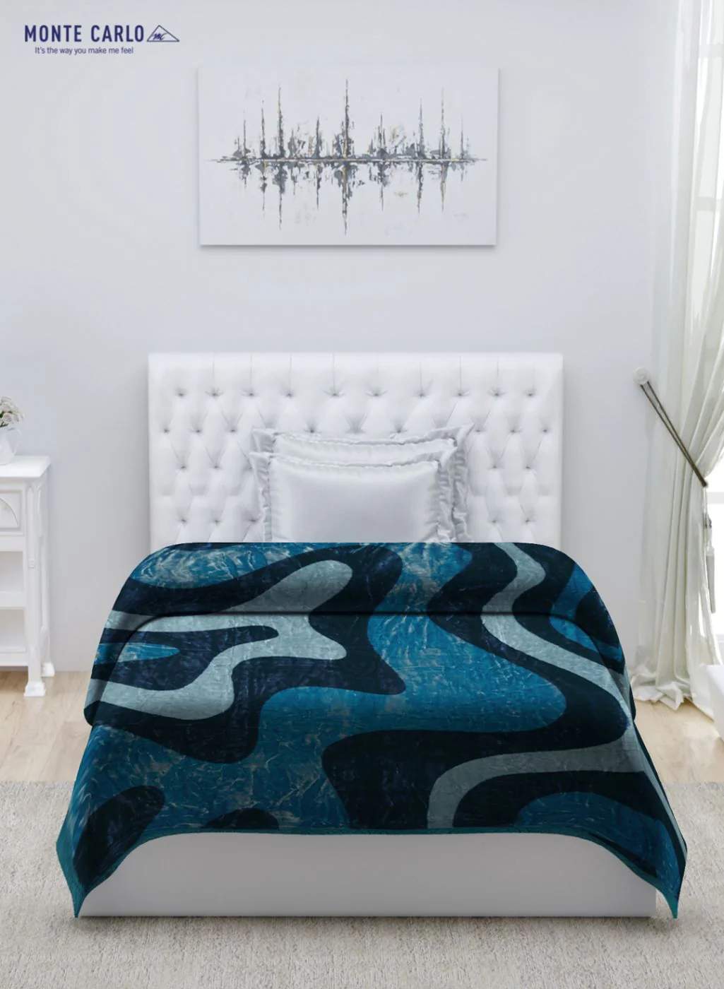 Printed Mink Single Blanket for Mild Winter - 2 Ply - Image 3