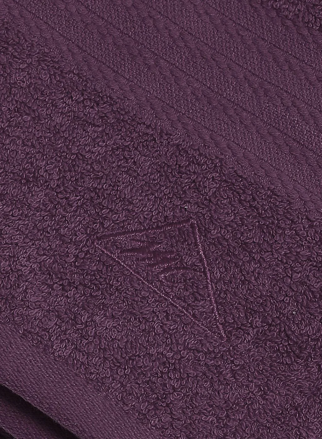 Purple Cotton 400 GSM Bath Towel - Image 3