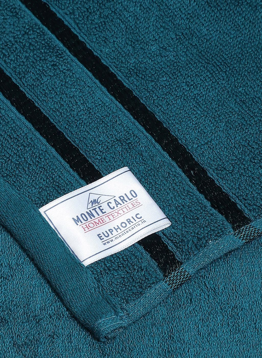 Purple & Teal Blue Cotton 525 GSM Towel Set Pack of 4 (2 Bath & 2 Hand Towels) - Image 6