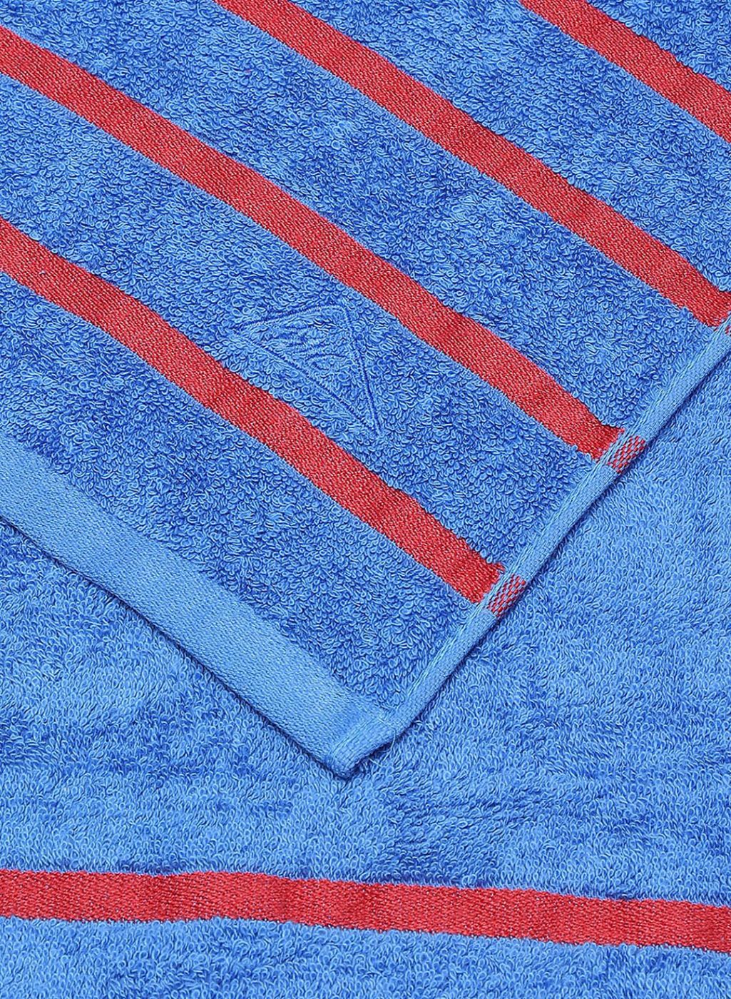 Red & Blue Cotton 525 GSM Bath Towel (Pack of 2) - Image 5