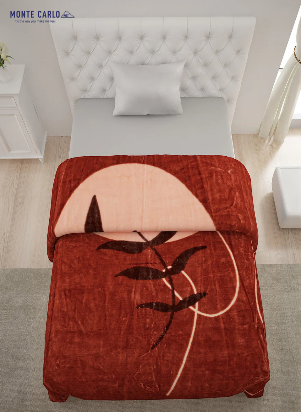 Single Bed Multicolor Mink Blanket - 1 Ply - Image 3