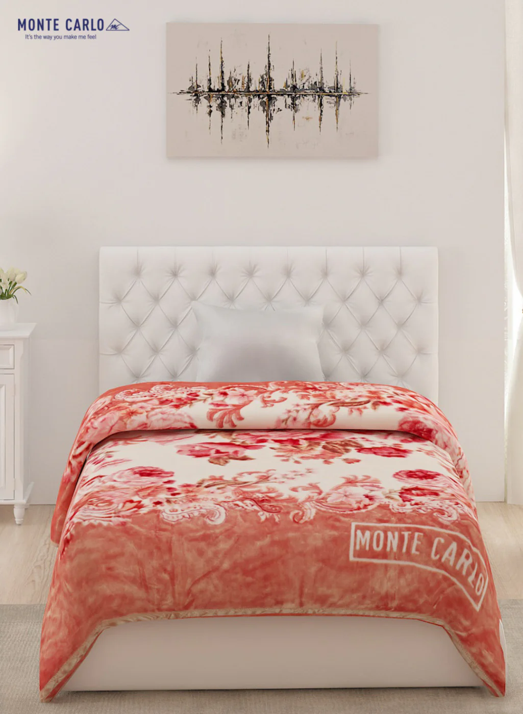 Single Bed Multicolor Mink Blanket - 1 Ply - Image 2