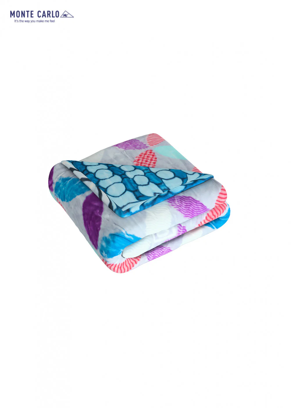 Single Bed Multicolor Mink Blanket - 2 Ply - Image 5