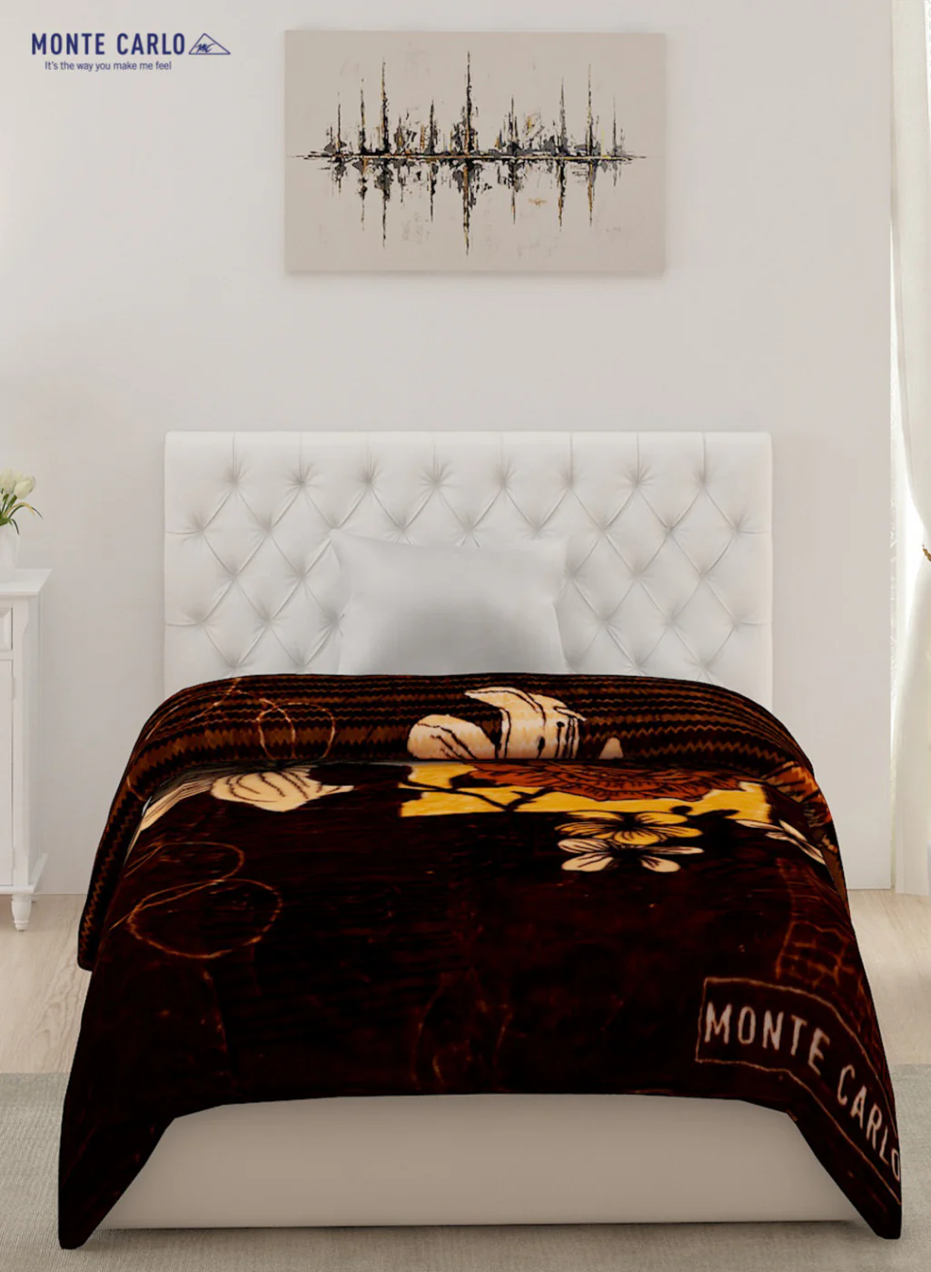 Single Bed Multicolor Mink Blanket - 2 Ply - Image 3