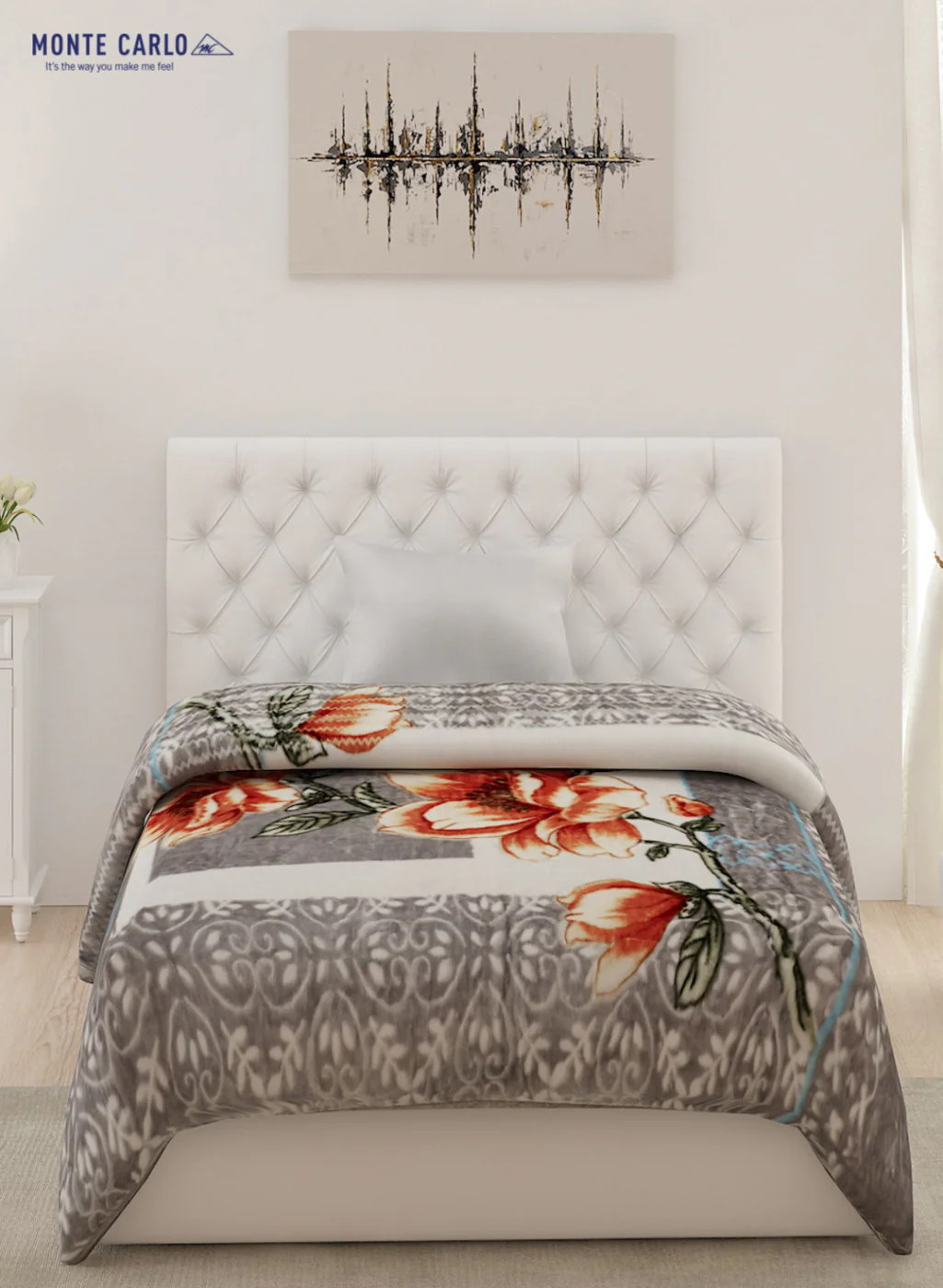 Single Bed Multicolor Mink Blanket - 2 Ply - Image 3