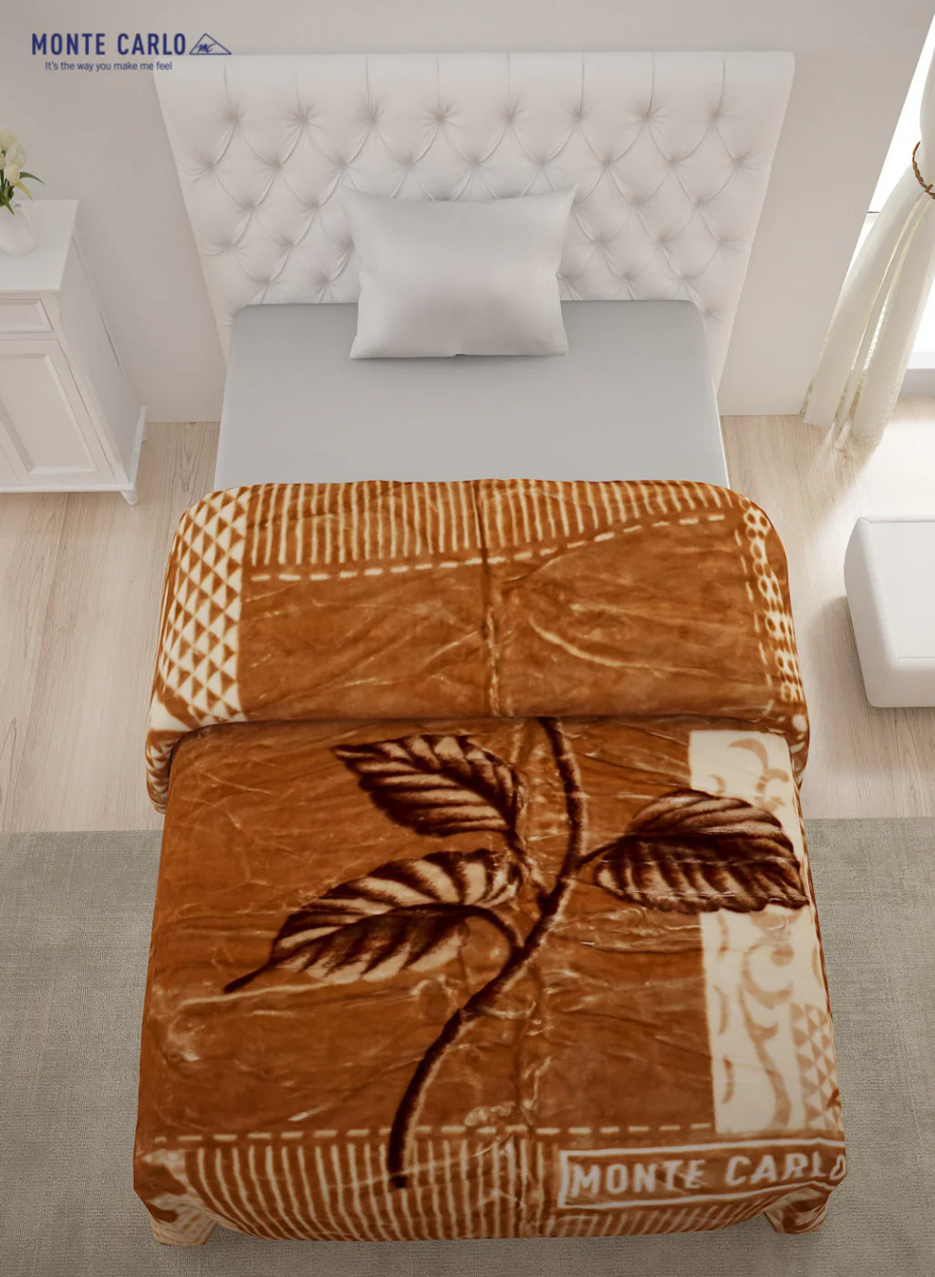 Single Bed Multicolor Mink Blanket - 2 Ply - Image 3