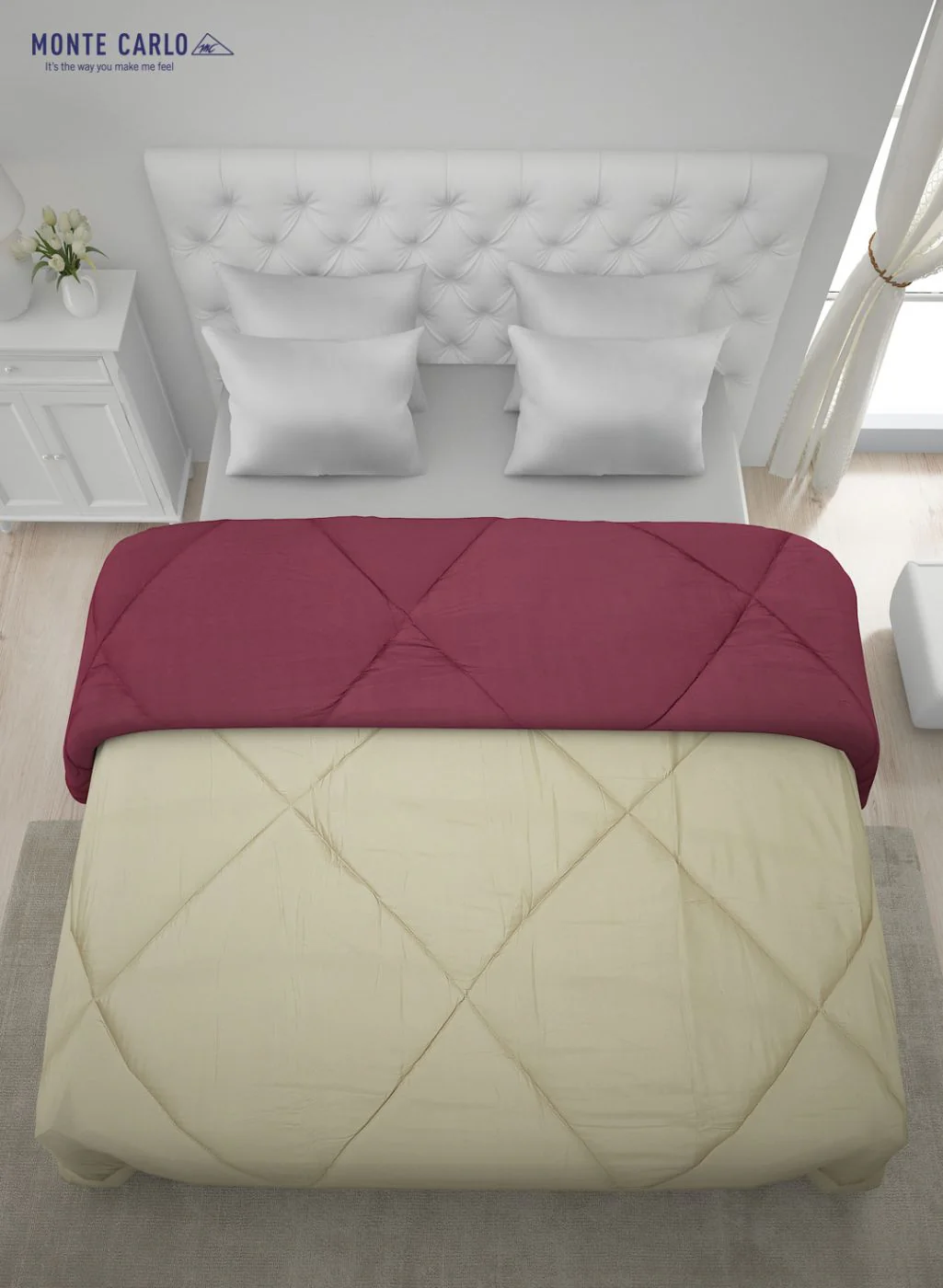 Solid Microfibre Double Comforter for Mild Winter - Image 5