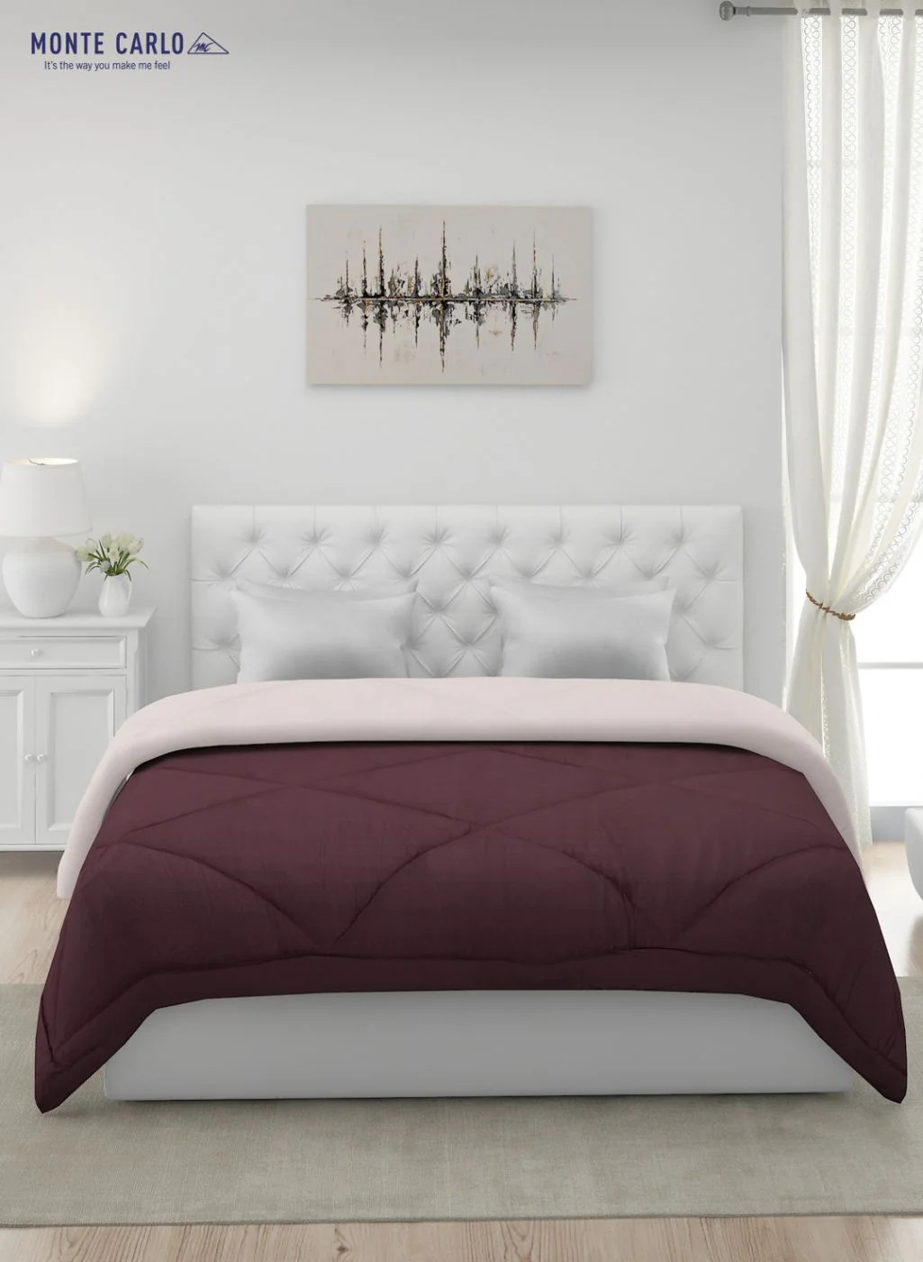 Solid Microfibre Double Comforter for Mild Winter - Image 4