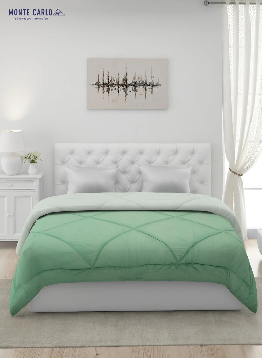 Solid Microfibre Double Comforter for Mild Winter - Image 4