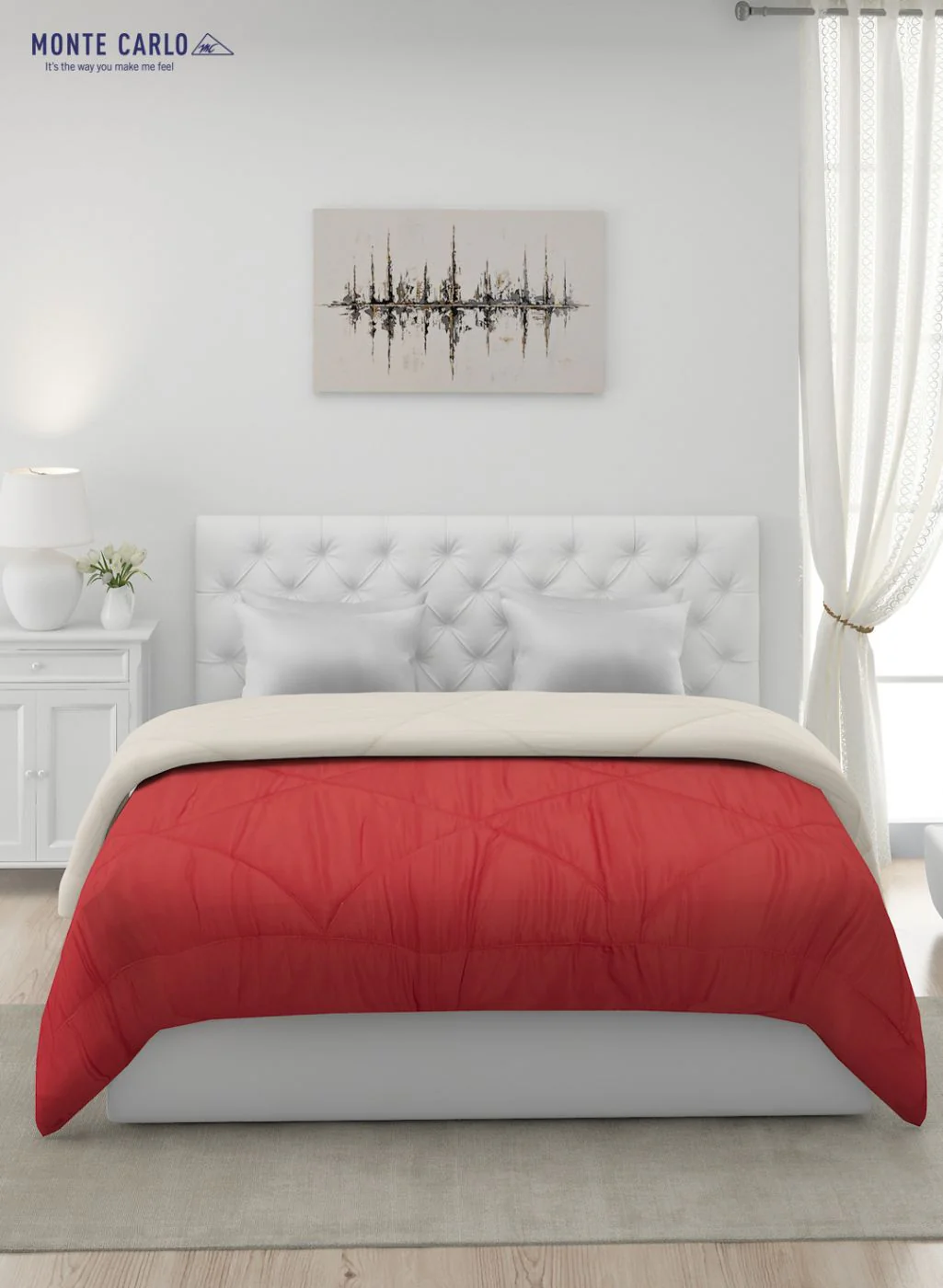 Solid Microfibre Double Comforter for Mild Winter - Image 4