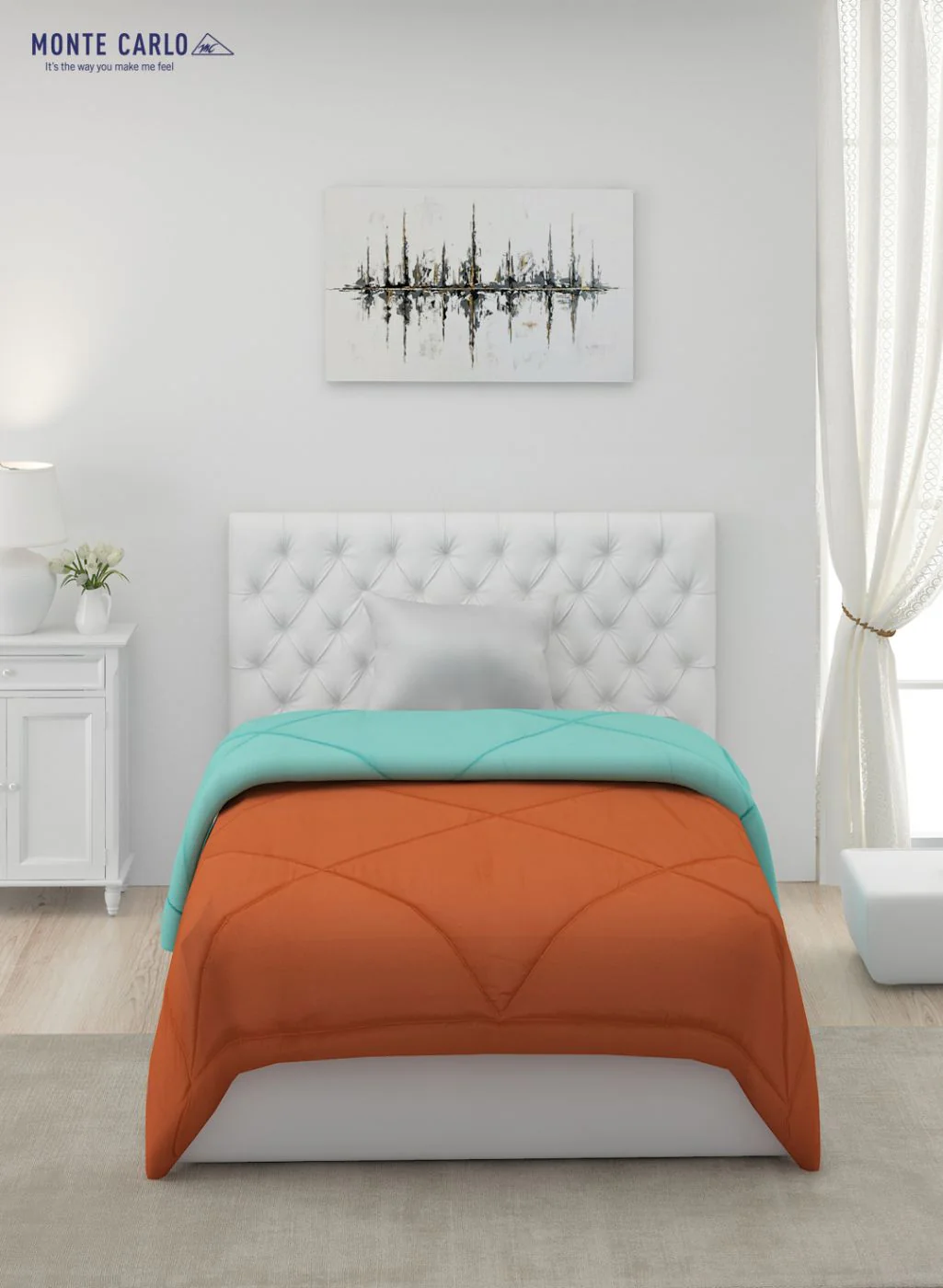Solid Microfibre Single Comforter for Mild Winter - Image 4