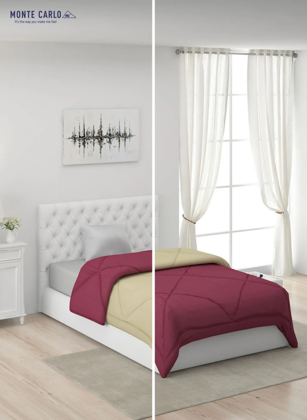 Solid Microfibre Single Comforter for Mild Winter - Image 3