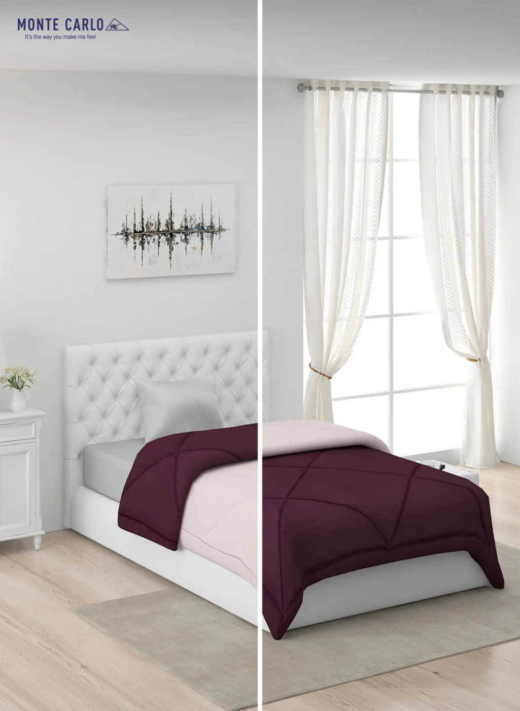 Solid Microfibre Single Comforter for Mild Winter - Image 3