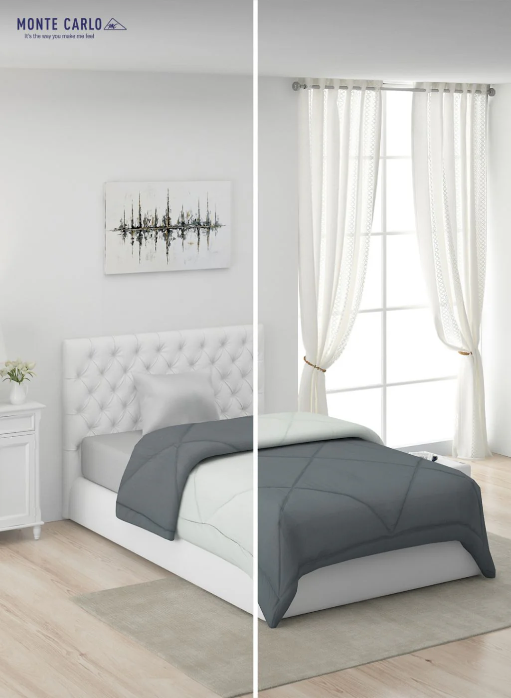 Solid Microfibre Single Comforter for Mild Winter - Image 3
