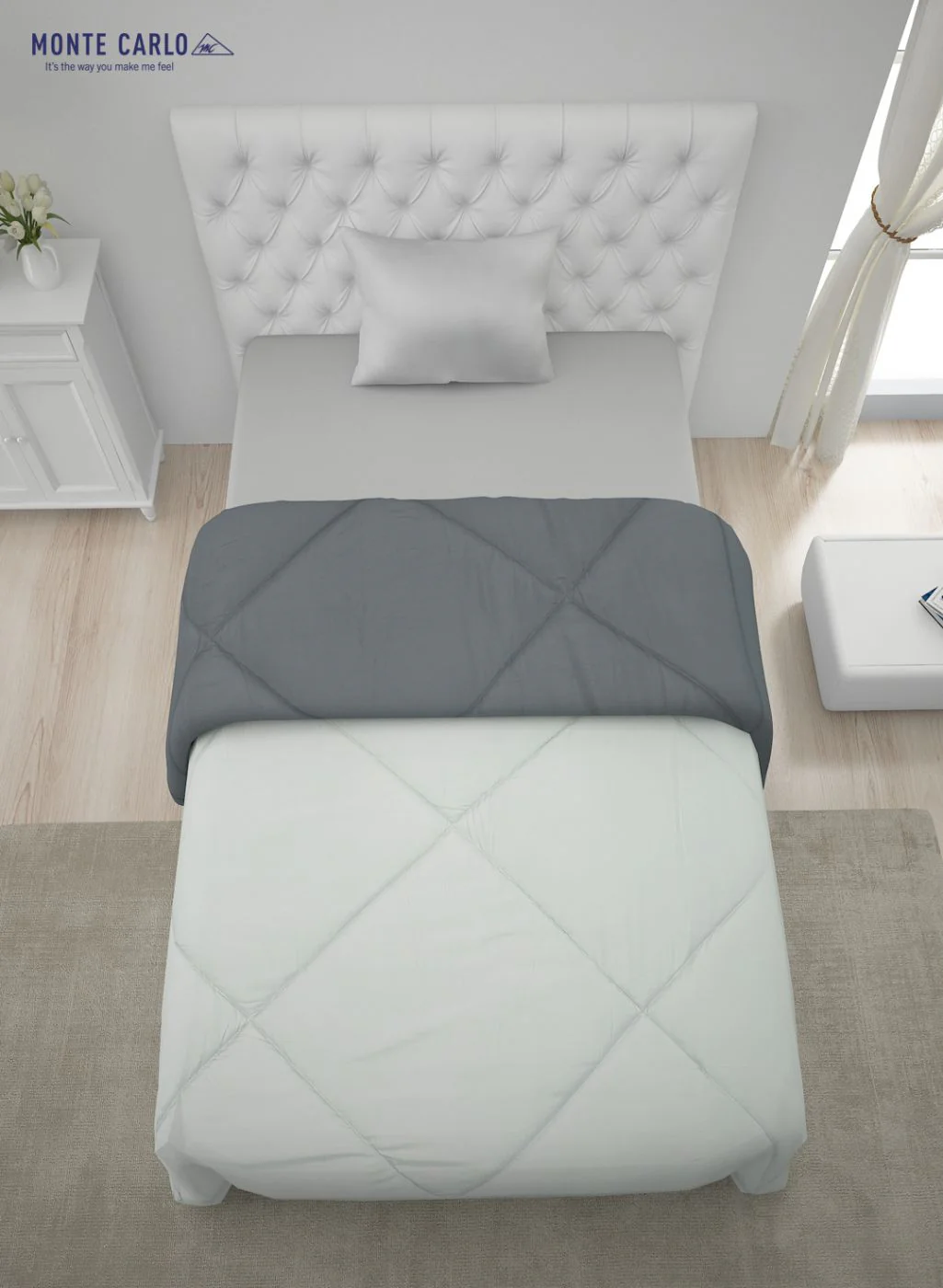 Solid Microfibre Single Comforter for Mild Winter - Image 5