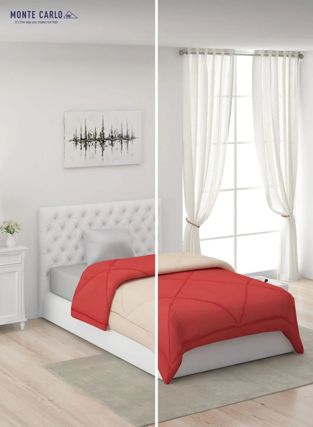 Solid Microfibre Single Comforter for Mild Winter - Image 3