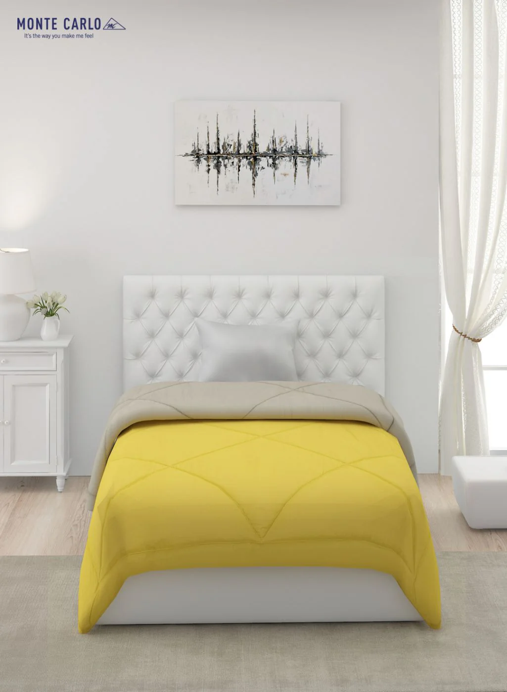 Solid Microfibre Single Comforter for Mild Winter - Image 4