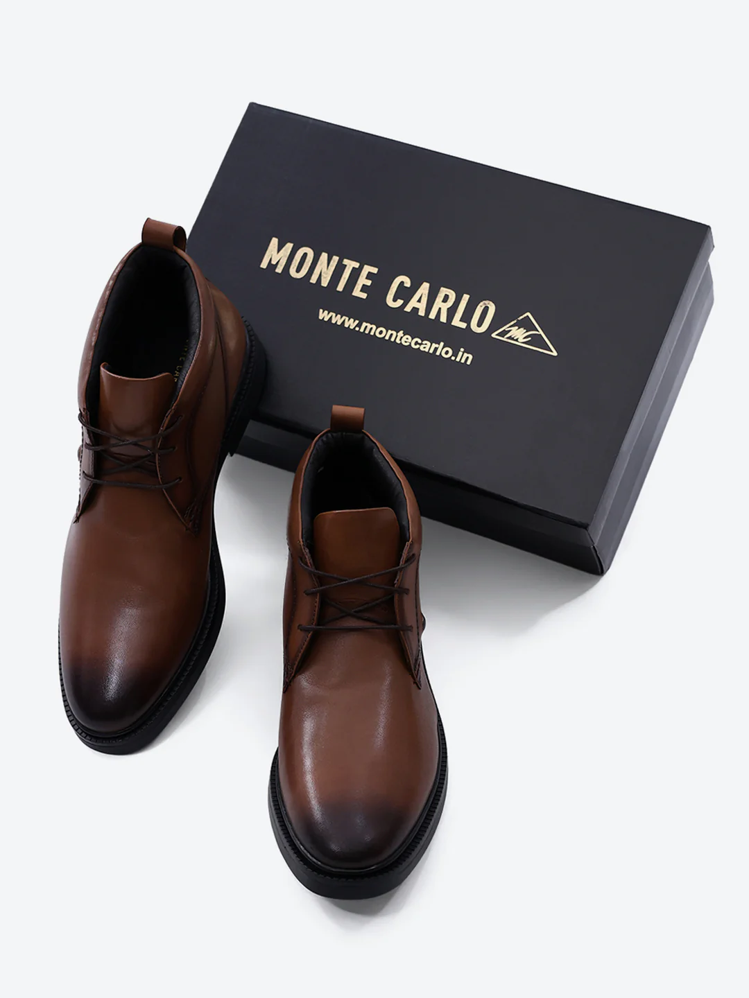 Monte Carlo Tan Chukka Formal | Smart Casual Lace Up Ankle Boots for Men - Image 2