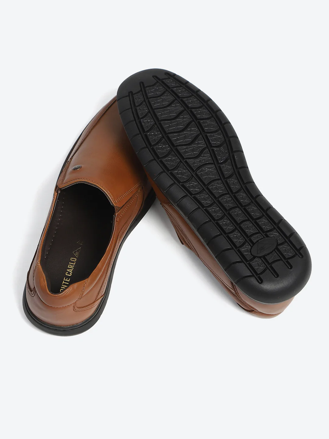 Monte Carlo Tan Comfortable Slip on Formal Shoes for Men - Image 8