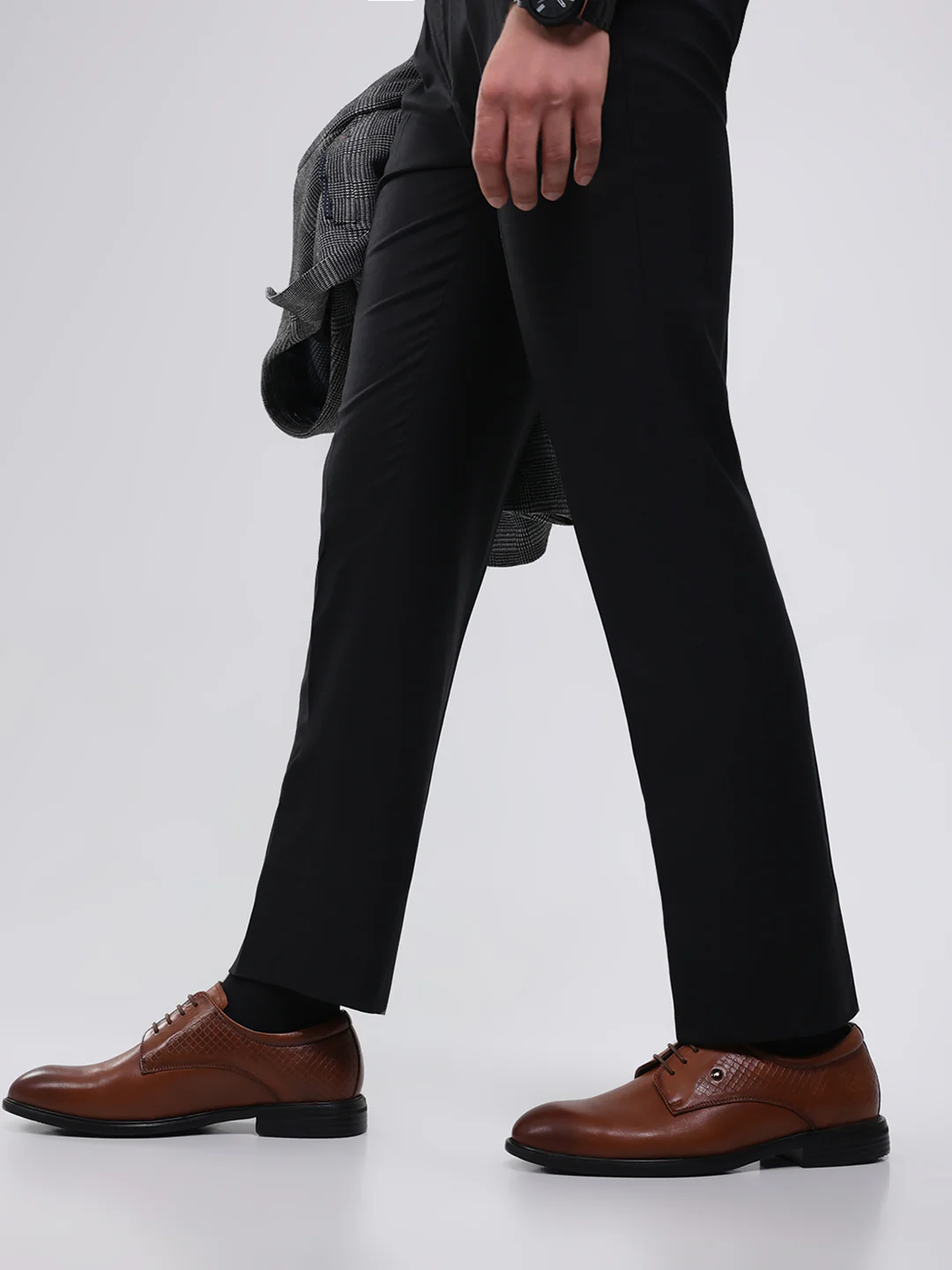 Monte Carlo Tan Polished Finish Formal & Business Lace Up Style Derby Dress Shoes for Men - Image 10