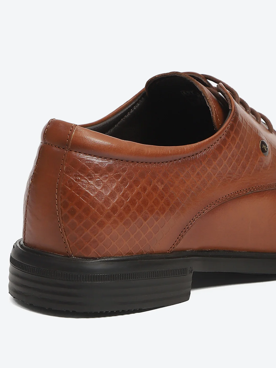 Monte Carlo Tan Polished Finish Formal & Business Lace Up Style Derby Dress Shoes for Men - Image 9