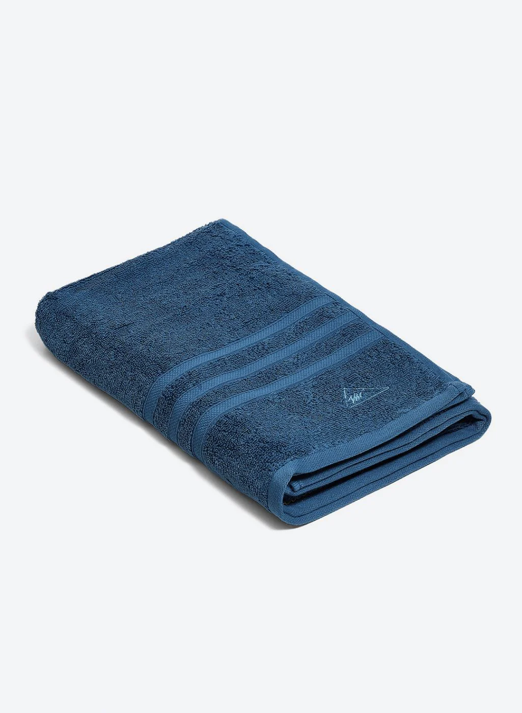 Teal Blue Cotton 525 GSM Bath Towel - Image 7