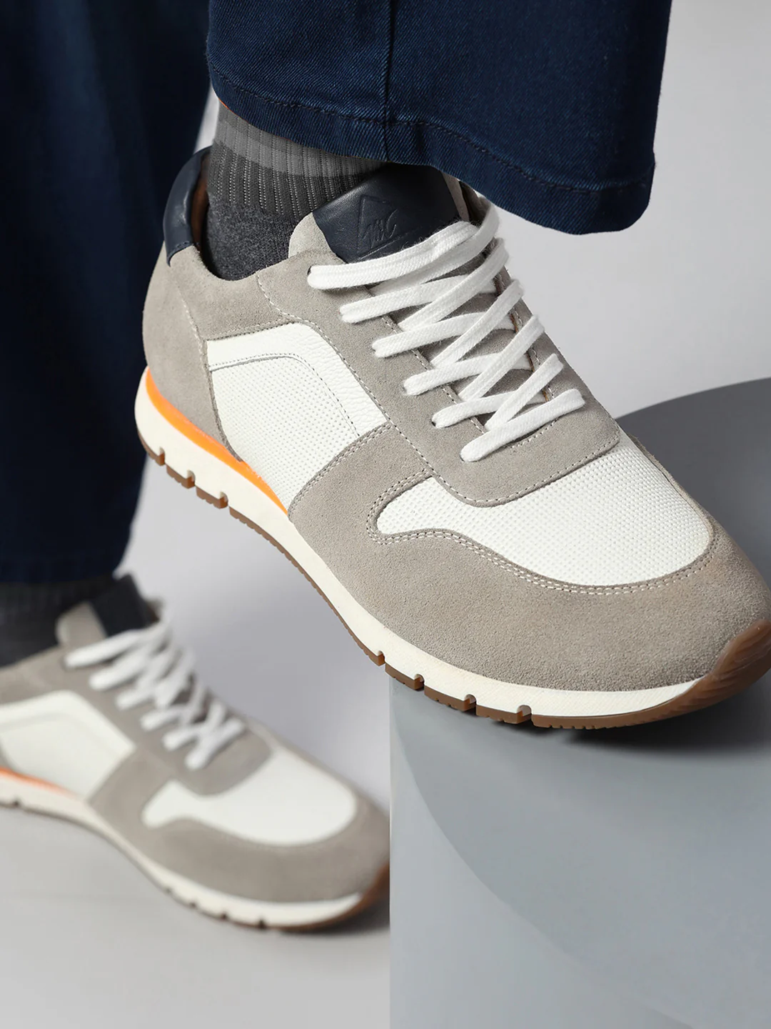 Monte Carlo White Leather Classic Retro Vintage Casual Lifestyle Trainer Lace-Up Sneakers for Men - Image 11