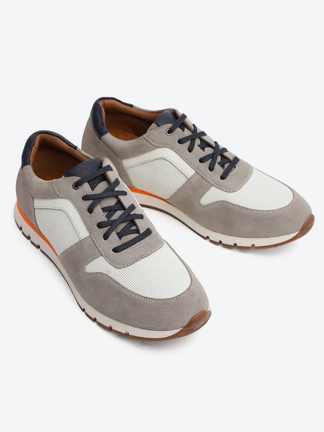 Monte Carlo White Leather Classic Retro Vintage Casual Lifestyle Trainer Lace-Up Sneakers for Men - Image 7