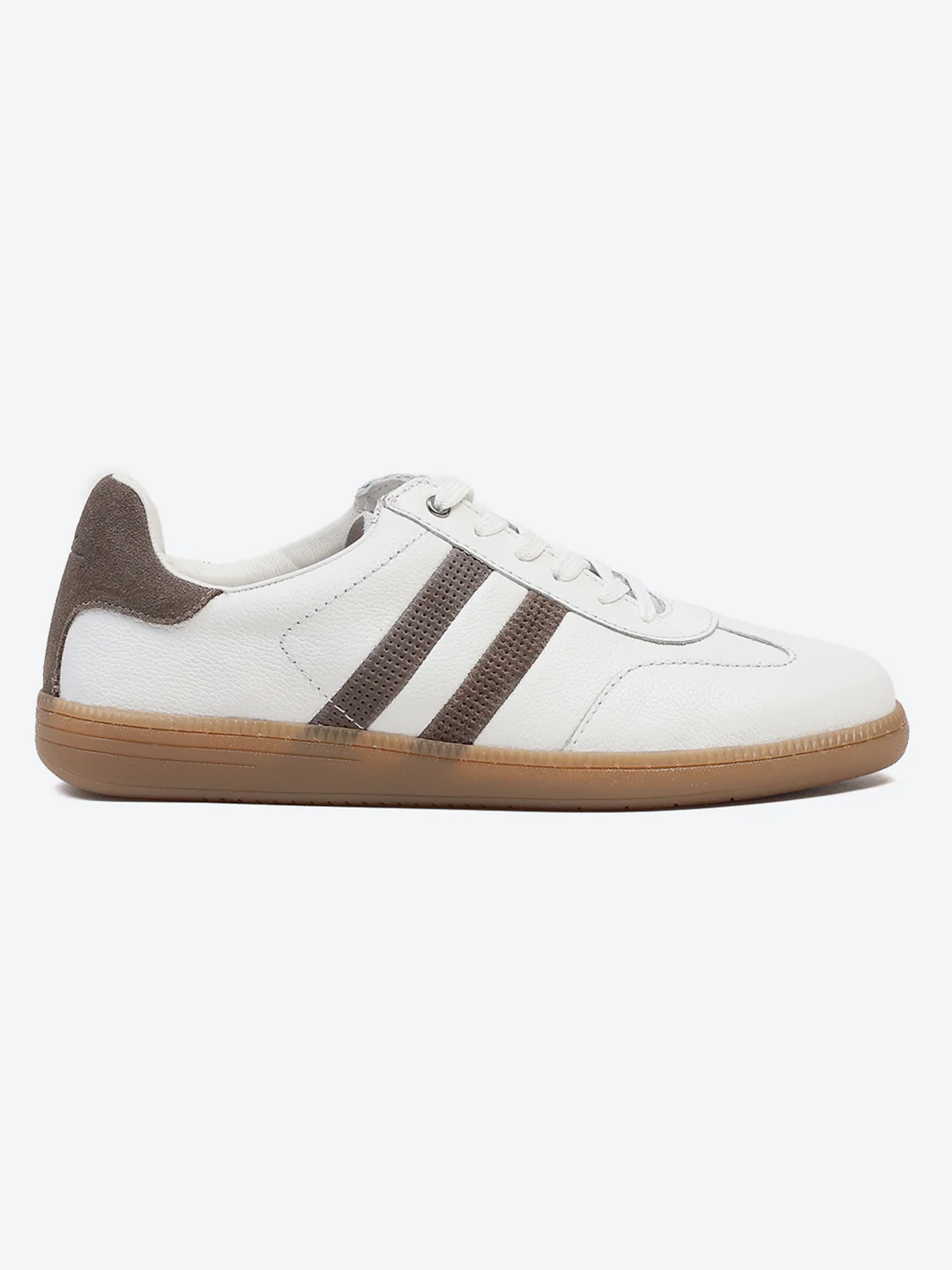 Monte Carlo White Smart Lace-Up Casual Sneakers for Men - Image 5