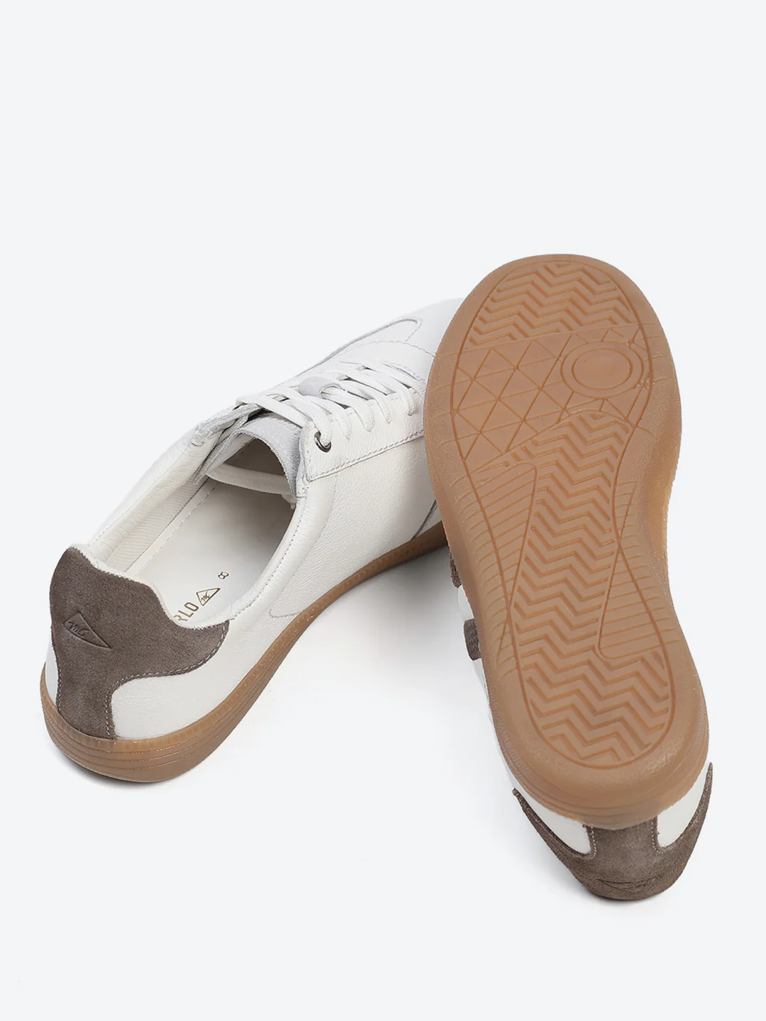 Monte Carlo White Smart Lace-Up Casual Sneakers for Men - Image 8