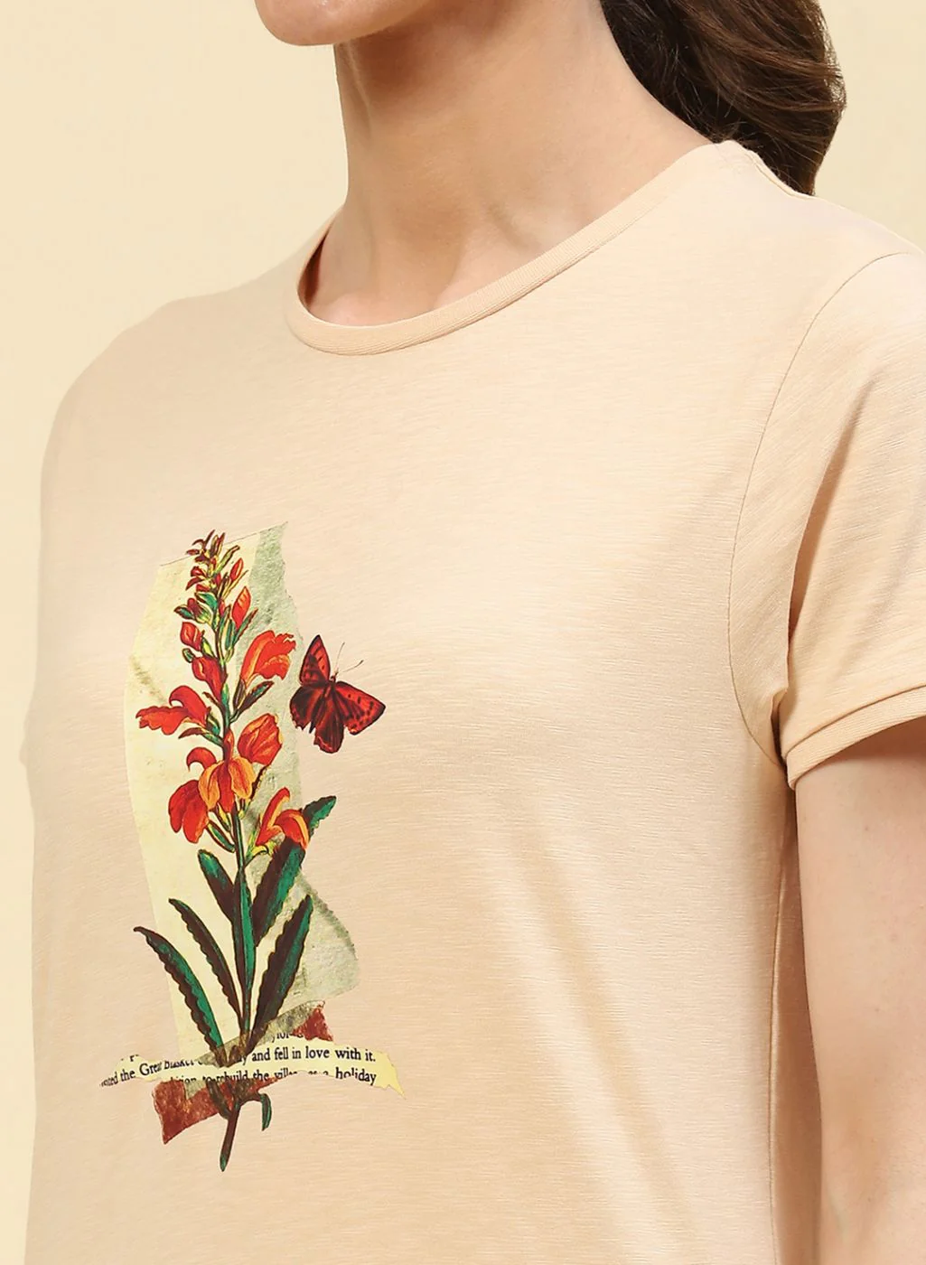 Women Beige Printed Lower Set - Image 6