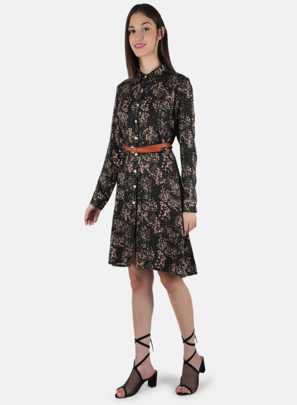 Women Black Printed Tunic - Image 2