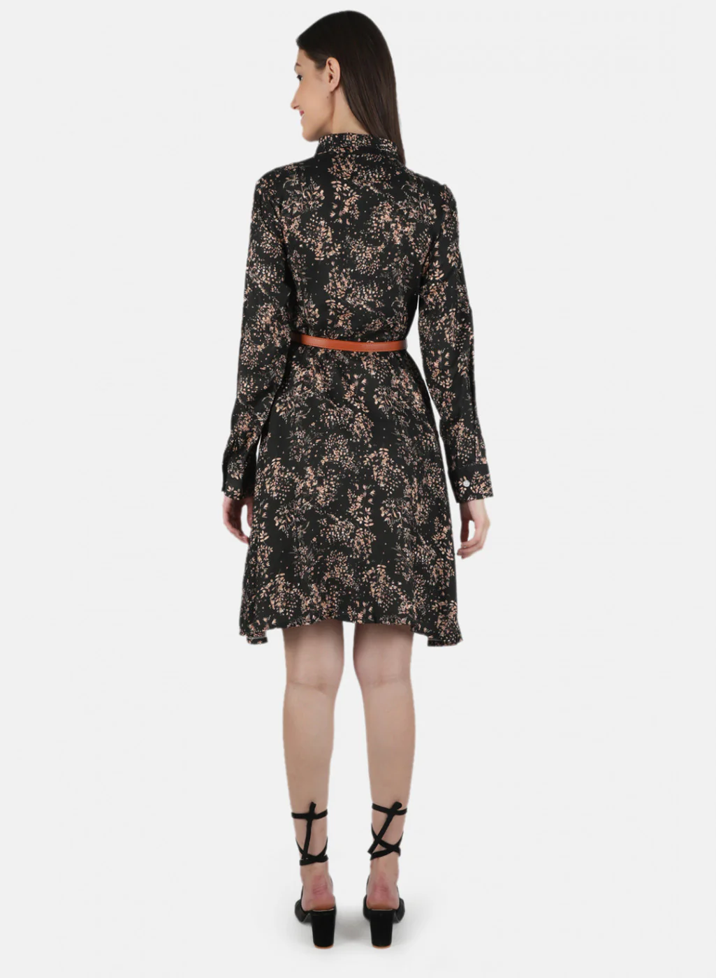 Women Black Printed Tunic - Image 3