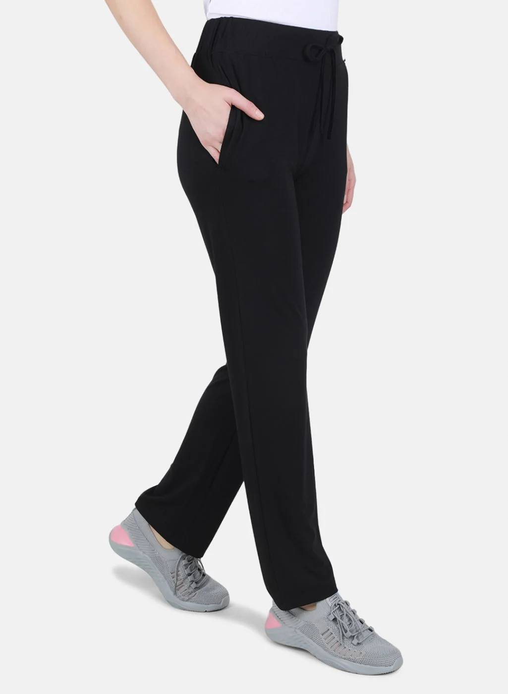 Women Black Regular Fit Lower - Image 6