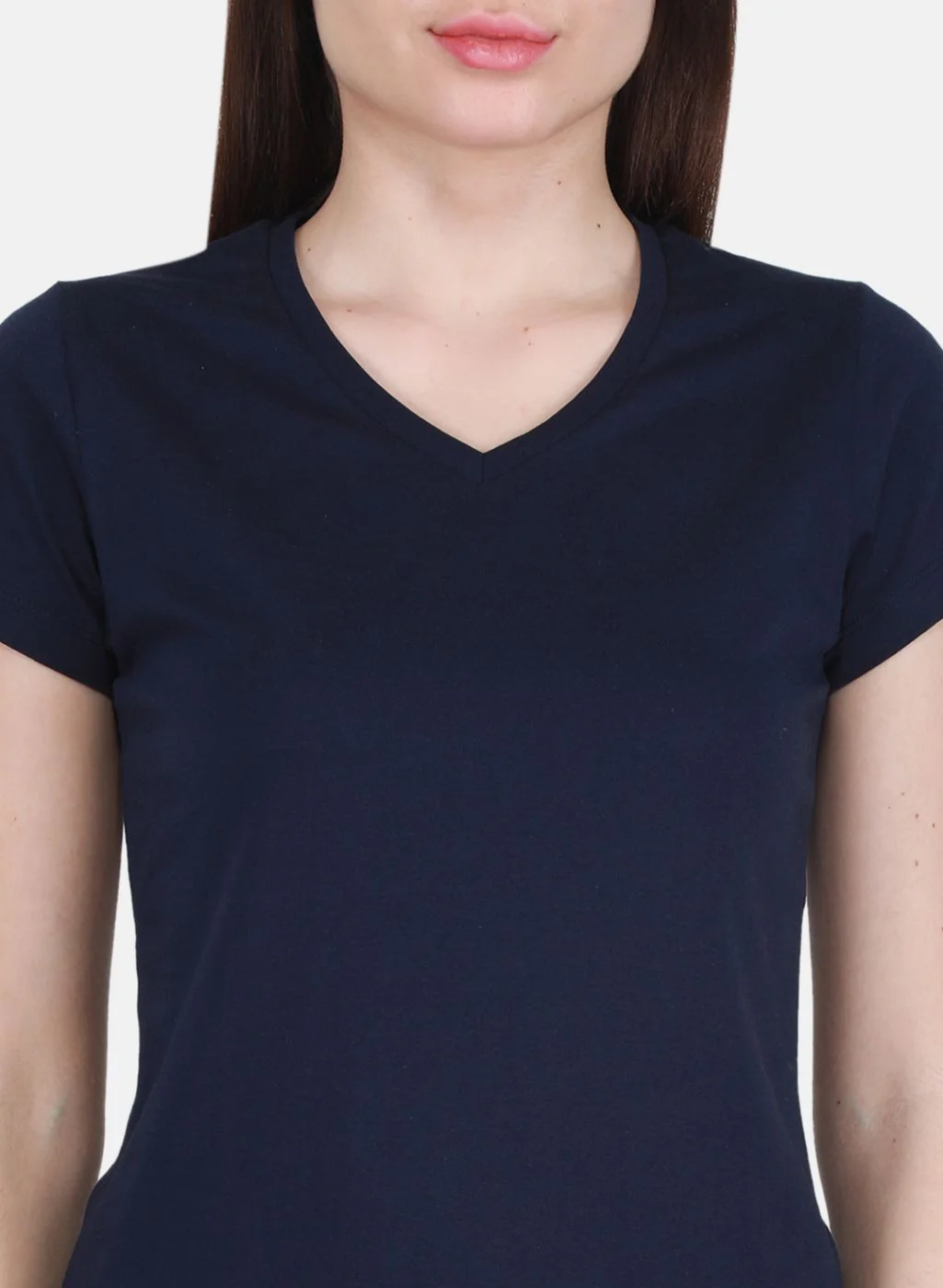Women Blue & Off White Solid Top 2 Pc Set - Image 6